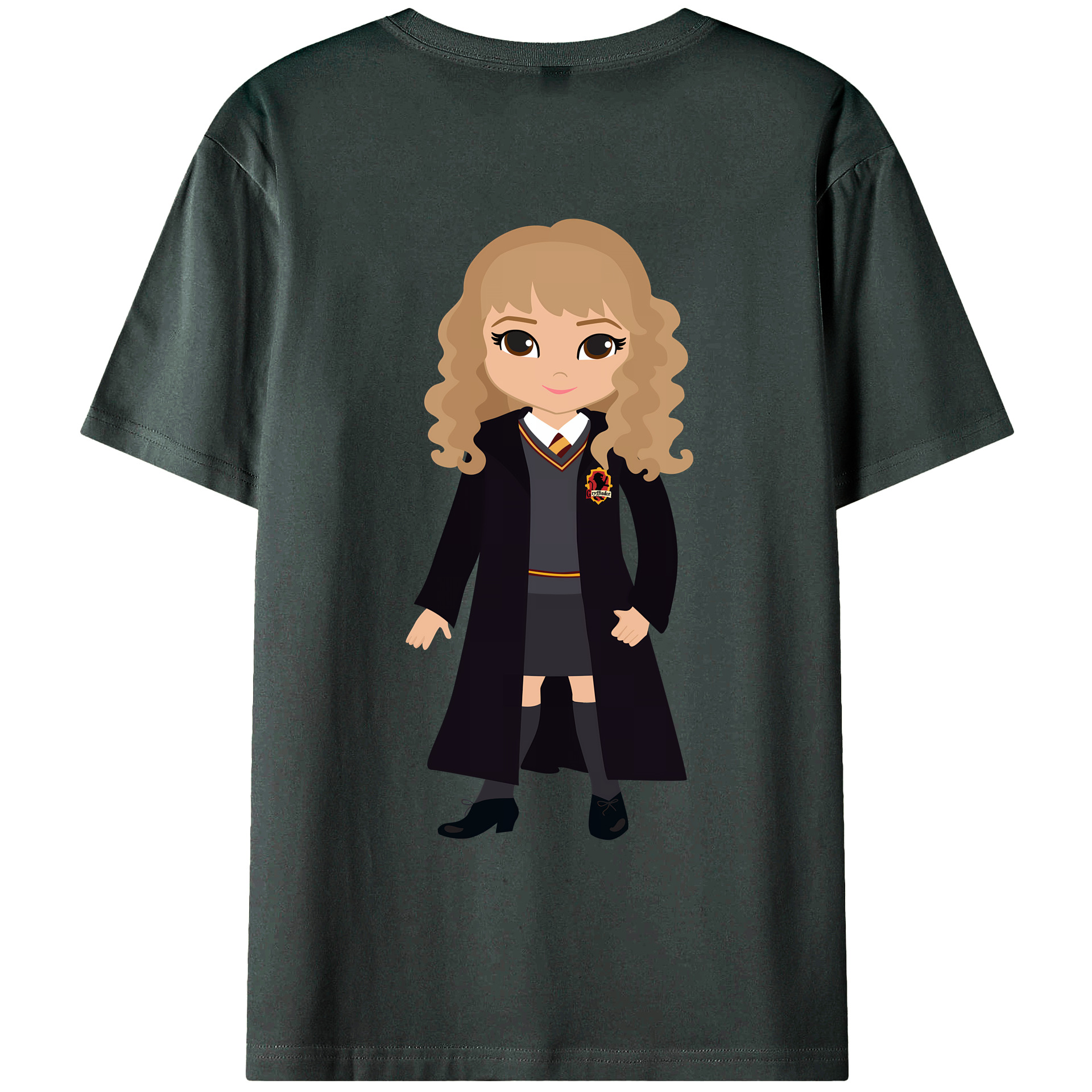 （画像用） Harry Potter ハリー・ポッターシリーズ 綿100％ メンズ半袖Tシャツ（バックプリント） 通気性